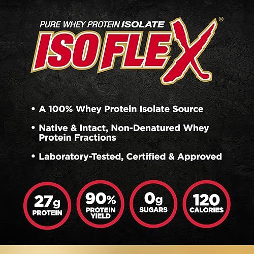 Miniatura 3 de ALLMAX ISOFLEX, aislado de proteína de suero puro, mantequilla de maní y chocolate, 0.9 libras (14.99 oz)