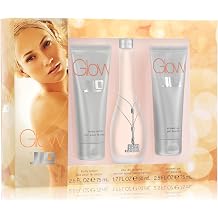 Glow by JLo Set- 2.5 Fl oz body lotion ,Glow 1.7oz eau de toilette natural spray vaporisateur, 2.5 Fl oz Shower Gel, Shower Douche