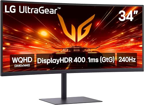 LG 34G630A-B 34-Inch Ultragear WQHD (3440 x 1440) Curved Gaming