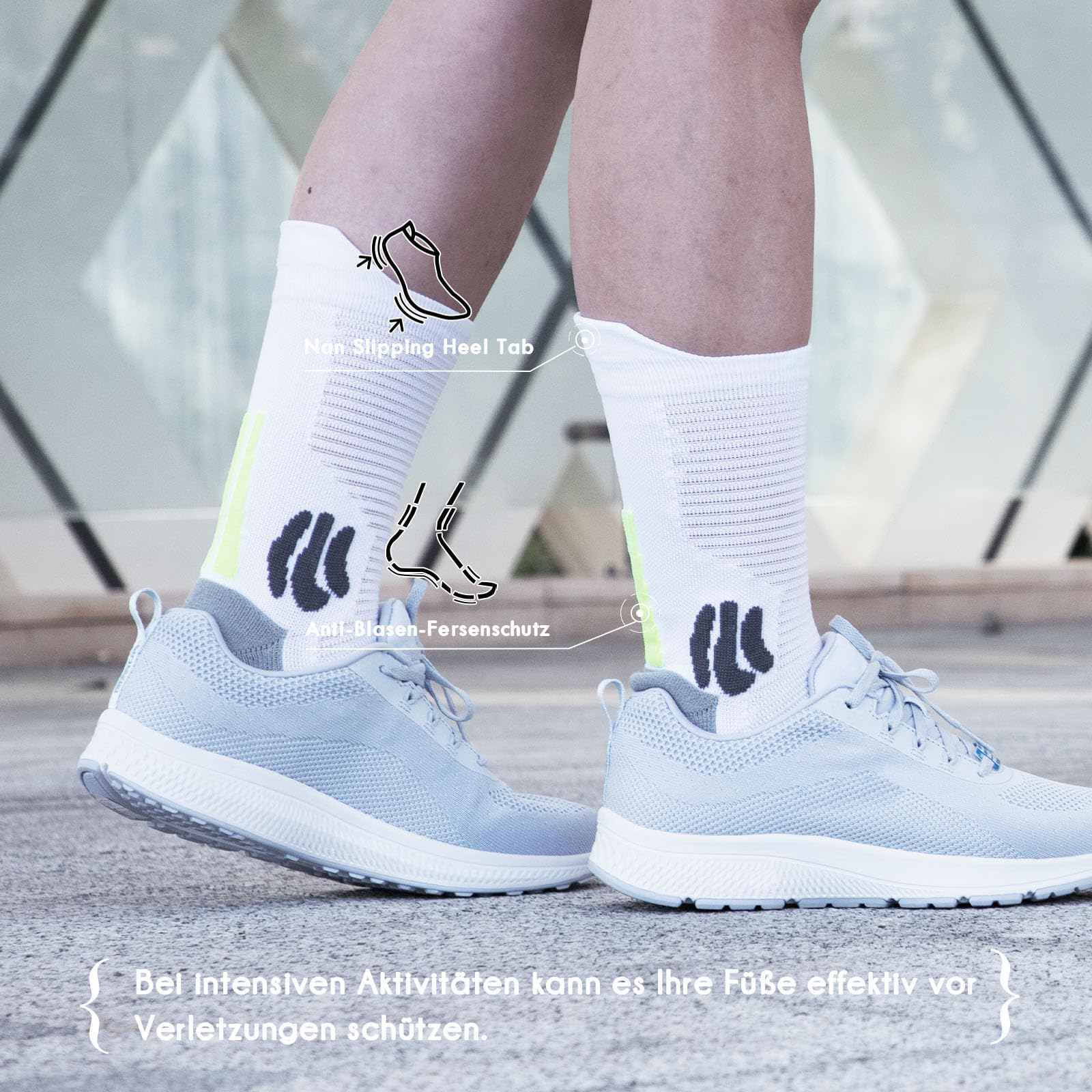 BRISIRA 3 Paar Bambus Kompressionssocken Herren & Damen Fußgewölbestützung | Laufsocken & Wandersocken mit Fersenpolster, Anti-Blasen, Belüftungsnetz, Größen 35-51 für Sport, Arbeit & Reisen