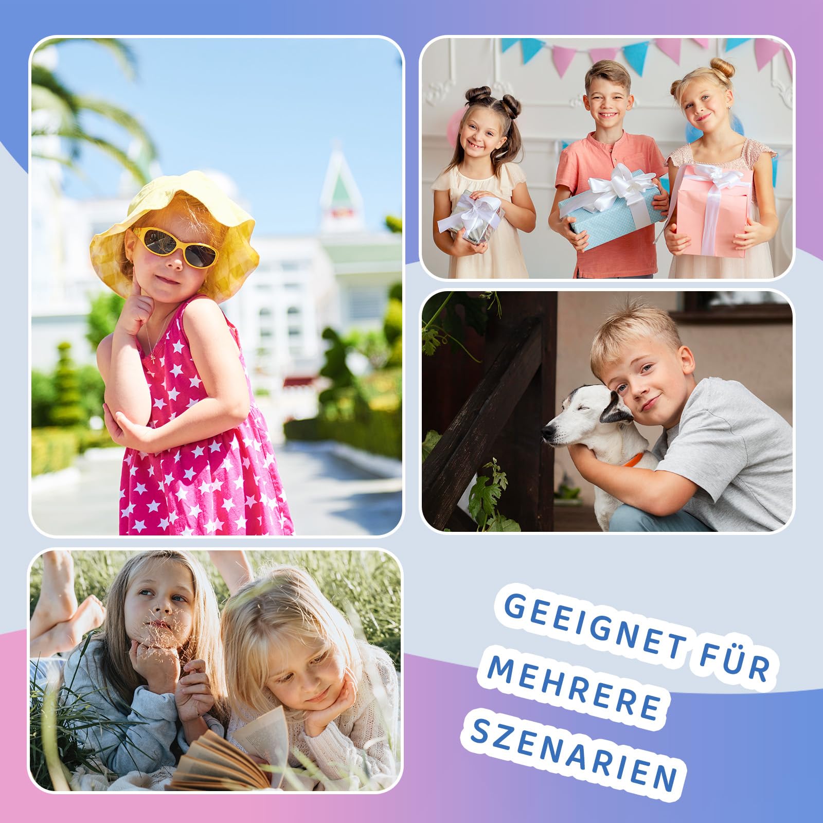 Torotto Kinder Pantoletten Mit Kork Hausschuhe Jungen Mädchen Pantoffeln Riemen Verstellbare Schnalle rutschfeste Badelatschen für Drinnen und Draußen