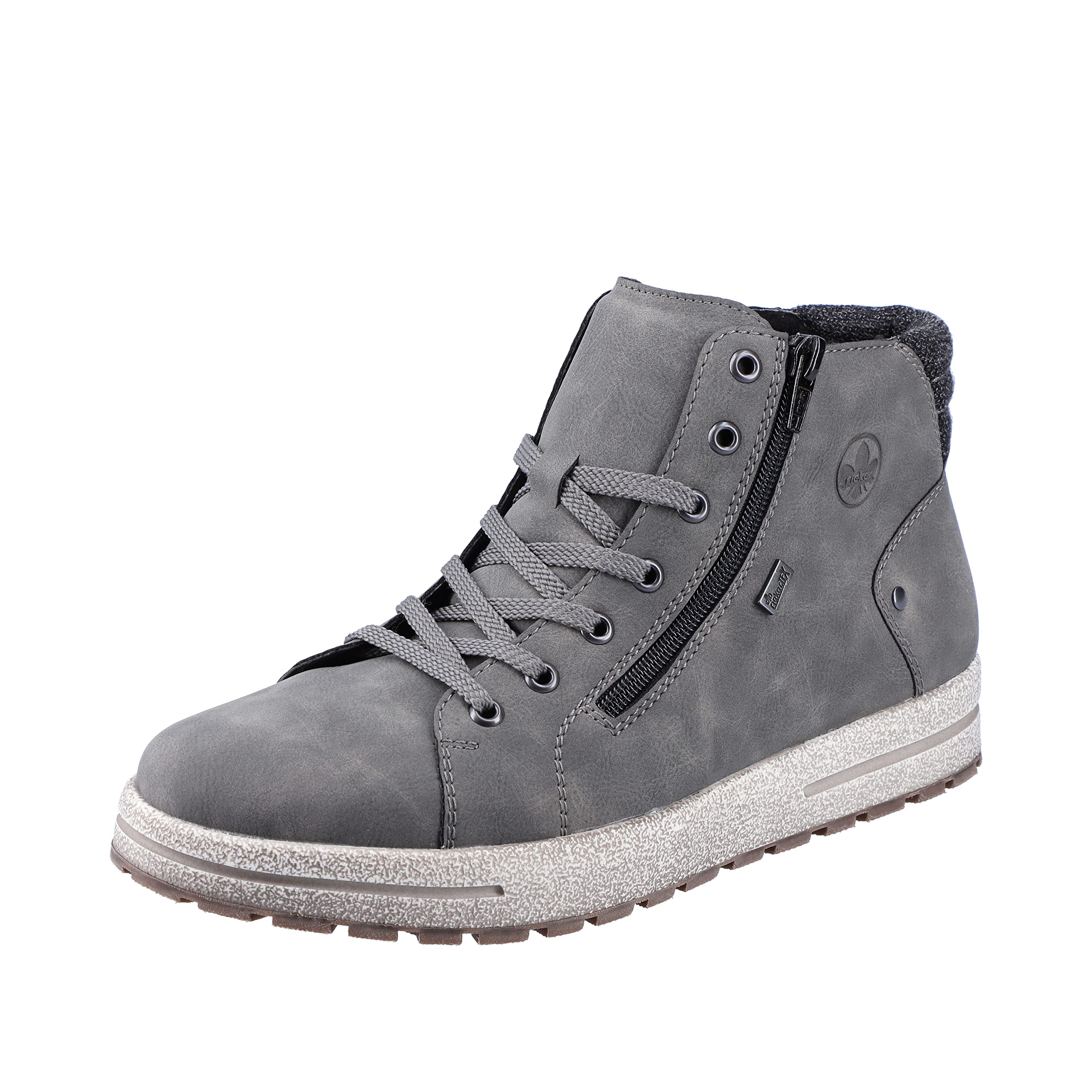 Rieker 30721 Men’s Fashion Boot, Gray, 7.5 UK