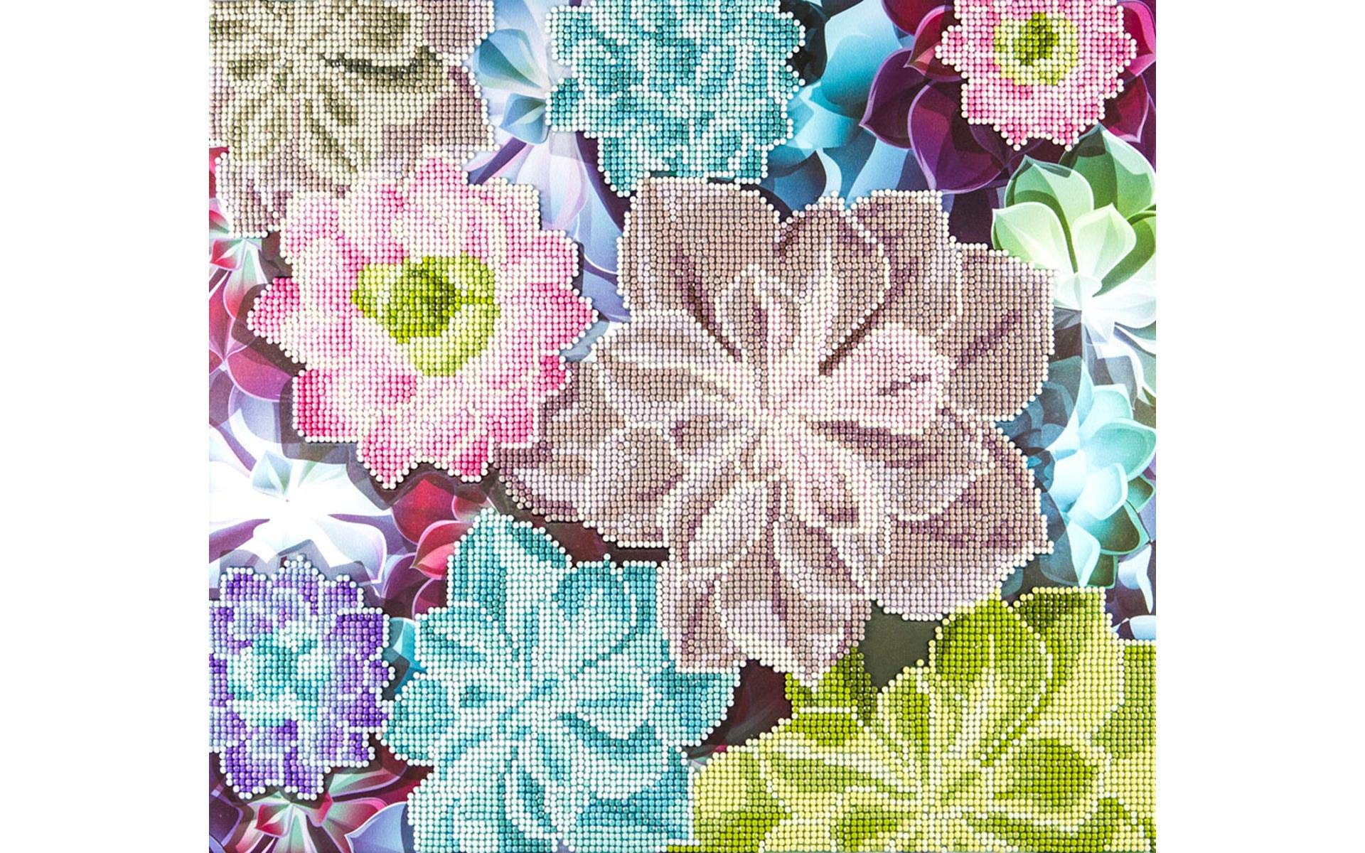 Amazon.com: DIAMOND ART BY LEISURE ARTS Diamond Painting Kits for Adults  14x16" Advanced Succulents