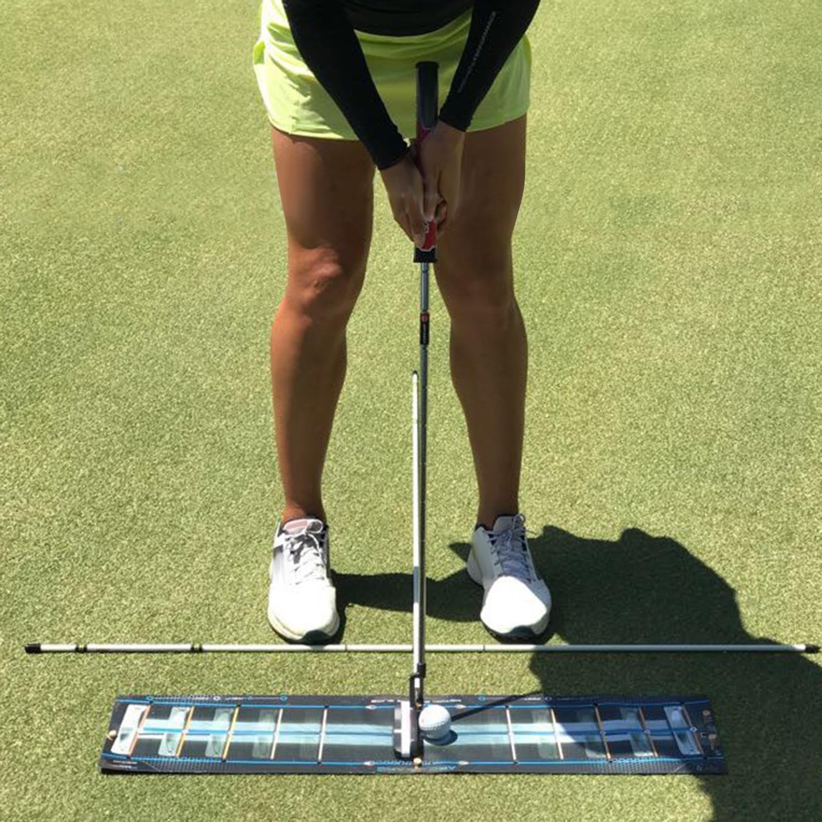 Tapete de práctica de Golf para Entrenamiento dinámico, Accesorios para Mejorar Tus Habilidades en casa, en la Oficina o de Viaje, tapete de guía para práctica de