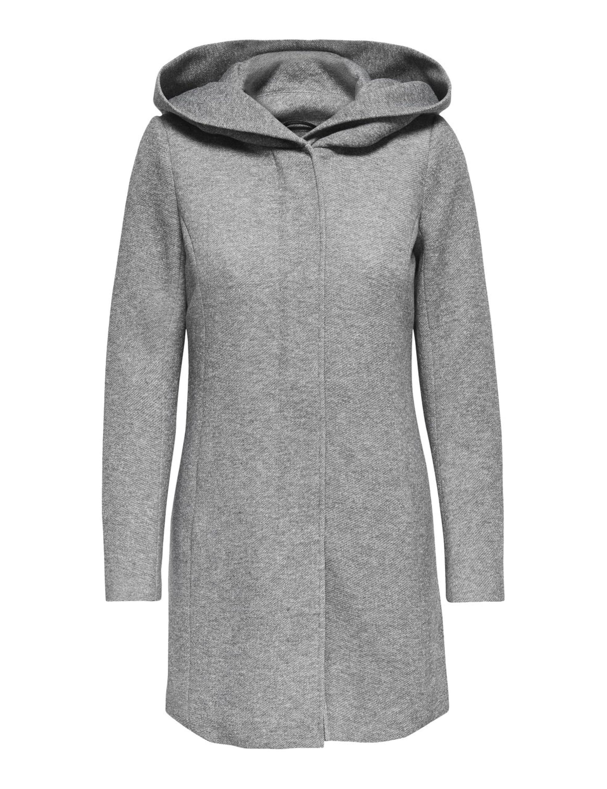 Only Women's Light Grey Melange 1 Coat Onlsedona Coat M