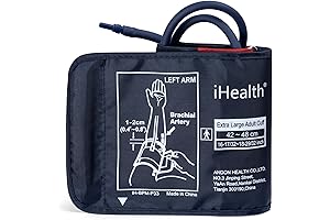 iHealth Large Adult Blood Pressure Cuff (16.5"-18.9" | 42-48cm) | Extra Large...