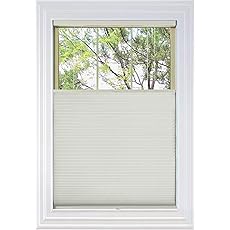 BlindsAvenue Cordless Top Down Bottom Up Cellular Honeycomb Shade, 9/16" Single Cell, Blackout, White Dove, Size: 39.5" W x 72" H
