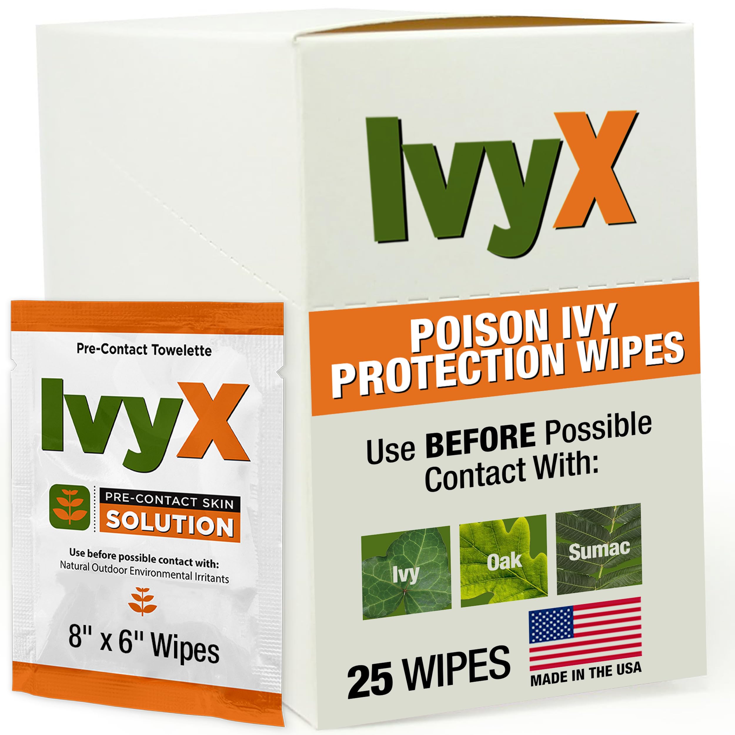 Coretex 83640 Products Ivyx Pre-Contact Towelettes, 25 Count