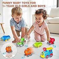 Vista 2 de Juego de tren para niños pequeños con vapor, música y luces - Juguetes de tren eléctrico para niños con accesorios de pistas, incluyendo 3 autos