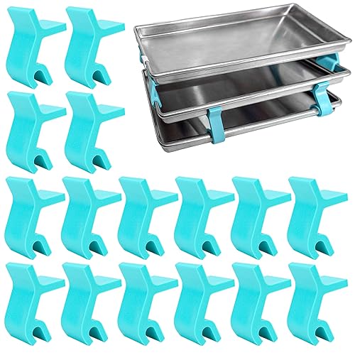 16 PCS Large Cookie Sheet Stackers, Stackable Baking Sheet Holders