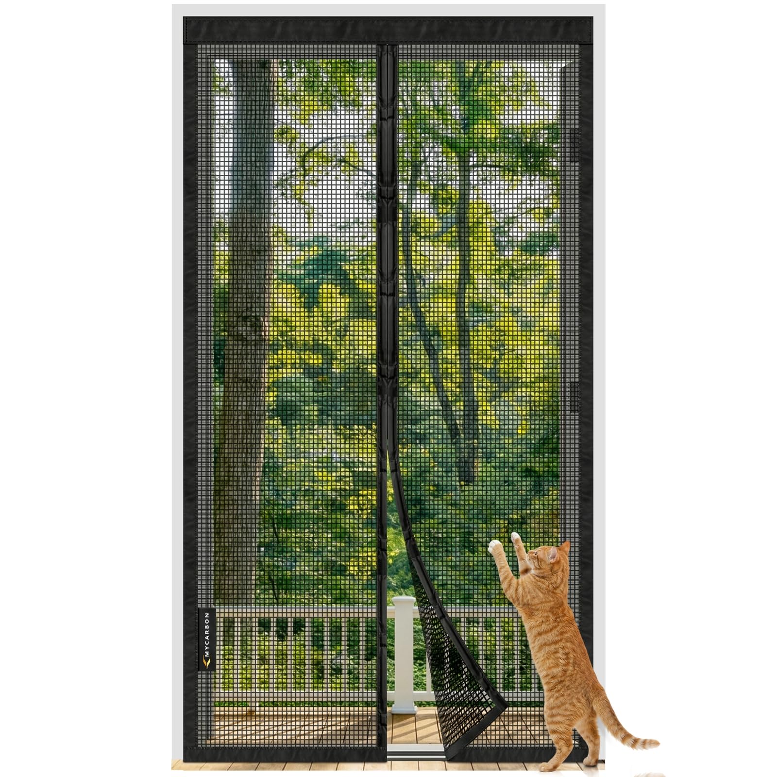 MYCARBON Magnetyczna moskitiera na drzwi 80x220cm