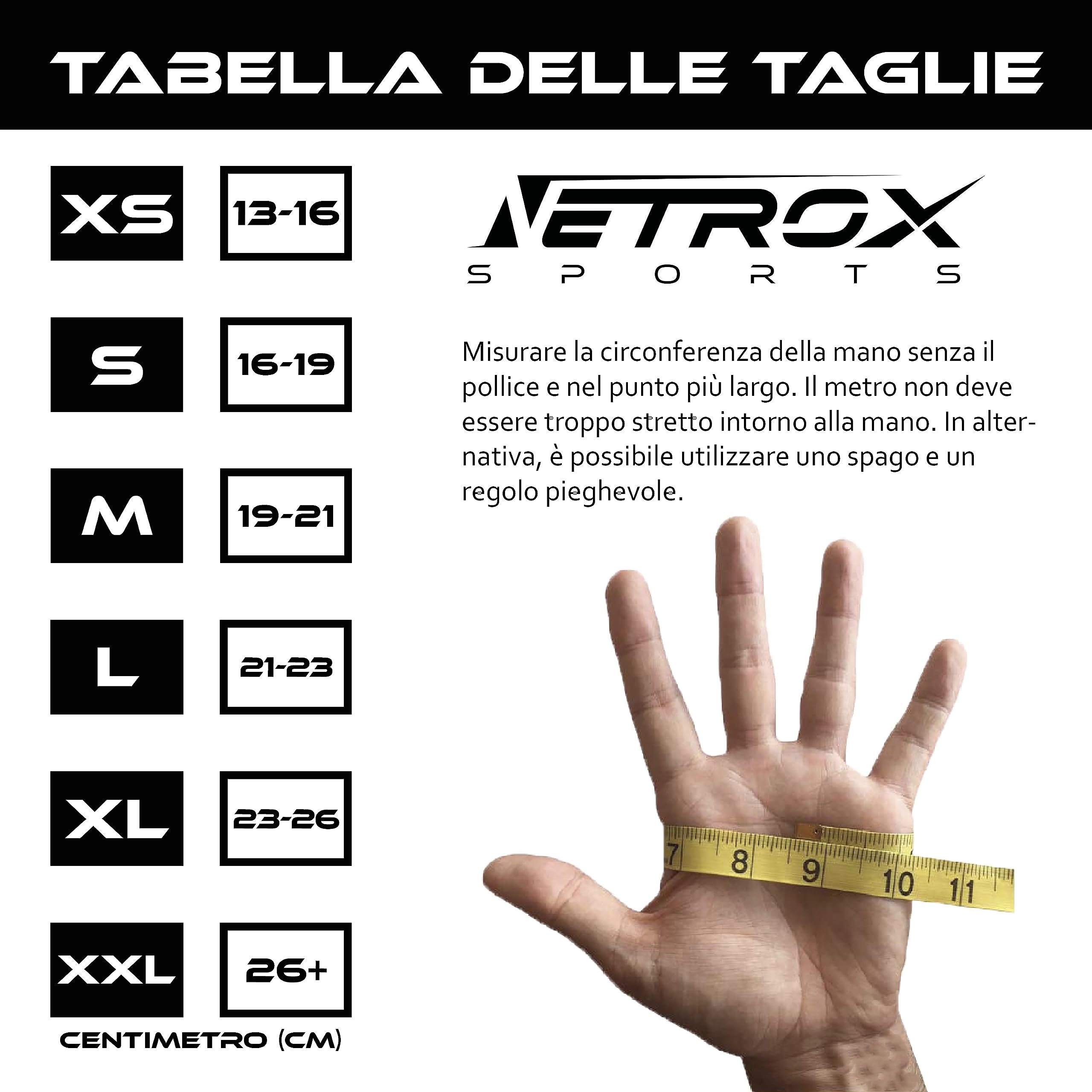 Netrox NetroxSports - Guanti Palestra Uomo e Donna - Traspirante e con un grip extra - Bici, MTB, Fitness, Calisthenics, Bodybuilding, Ciclismo, Gym Gloves, Accessori Sollevamento Pesi, Sportivi