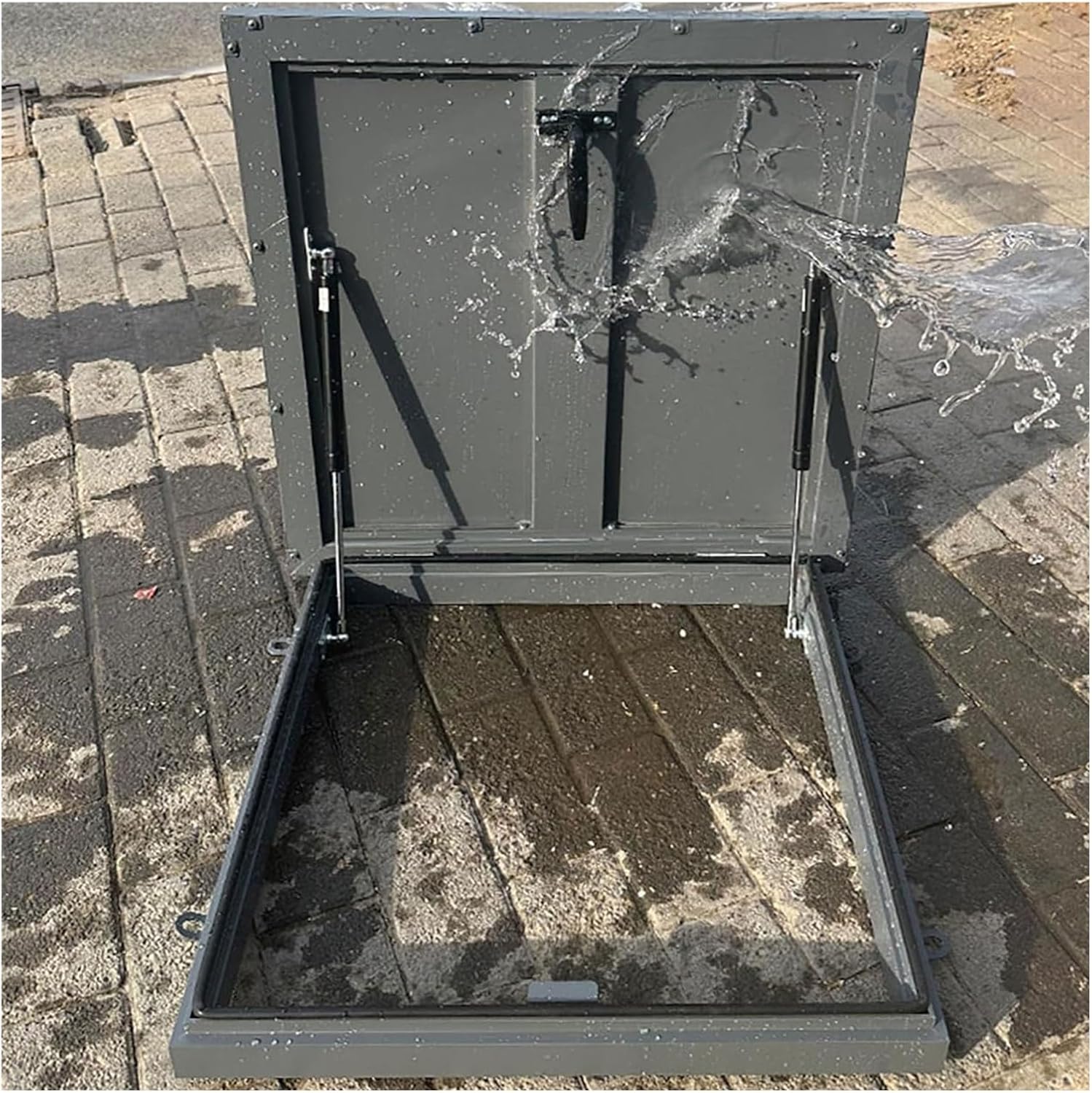 Roof Access Hatch Lid, Skylight Ventilation Access Hatch Multiple Size Options for Basements, Manholes, Inspection Openings(50x50cm/19.69x19.69in)