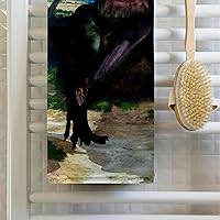 Vista 2 de 3dRose, The Giganotosaurus fue el dinosaurio carnívoro más grande conocido de la historia, toalla de baño de 22 x 30 pulgadas