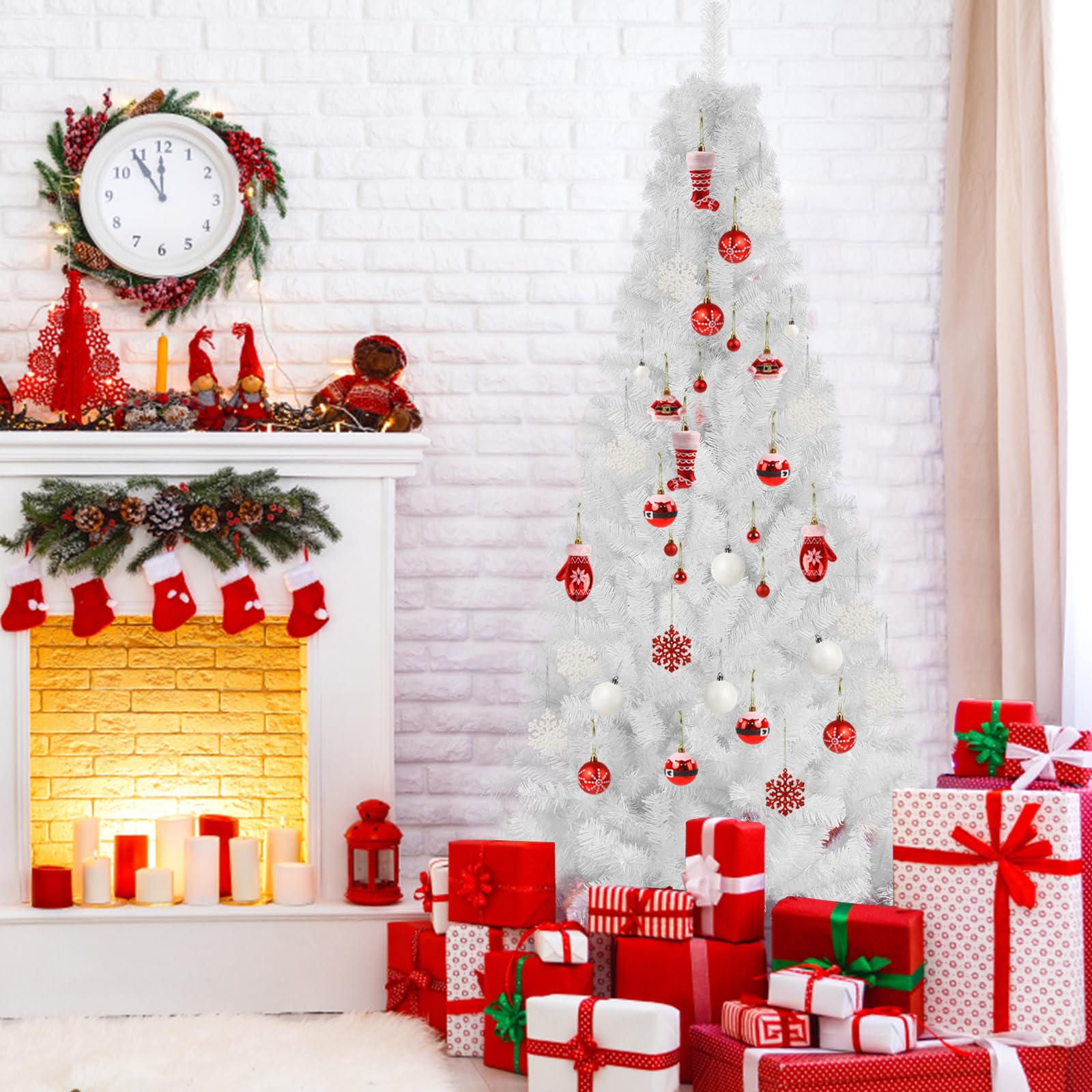 Amazon.co.jp: CINECE クリスマスツリー ニードツリー ハーフツリー 高