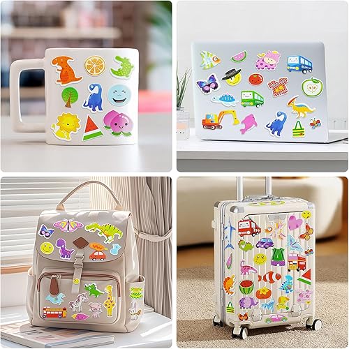 Miniatura 5 de BEESTECH 24 hojas de 500 calcomanías para niños, niños pequeños de 2, 3, 4 años, calcomanías de recompensa para profesores, entrenamiento al baño a