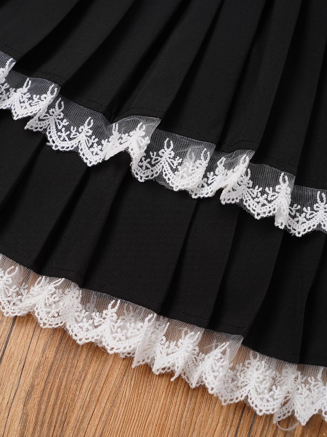 Kids Girls Ballet Salsa Tango Dance Skirt Elastic Waist Ruffle Mini Skirts Ballroom Performance Dancewear