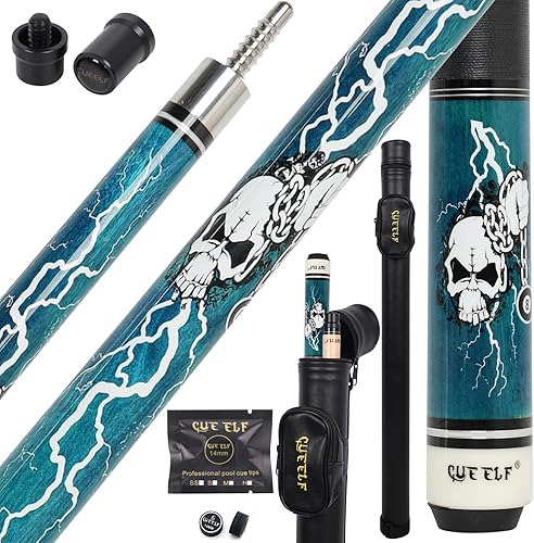 Vista 15 de Taco de Billar de Madera de Arce Canadiense 100% Taco de Billar con Punta de 13mm Palo de Billar de 19.5-21oz Tacos de Billar Adecuados para Bares