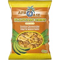 Afroase Chips di banana salata pacco da 20 x 80 gr