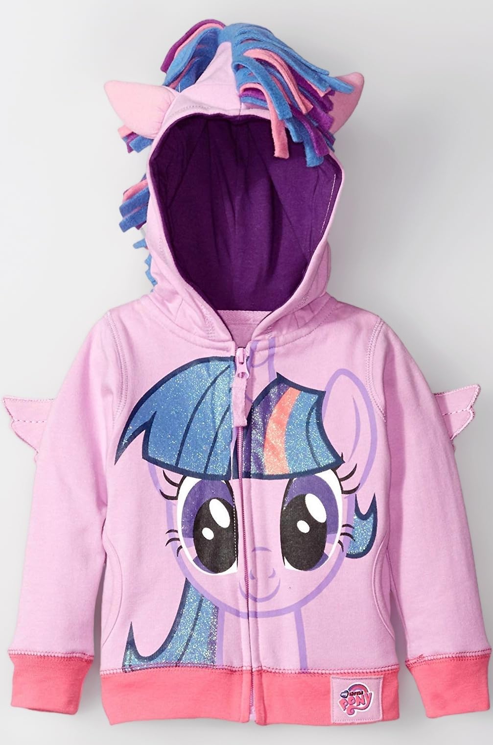 Big Girls' Twilight Sparkle Hoodie, Purple Multi, 8-10/Medium