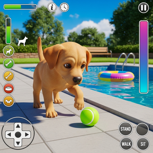 Welpenleben-Simulator Haustierpflege- und Abenteuerspiel