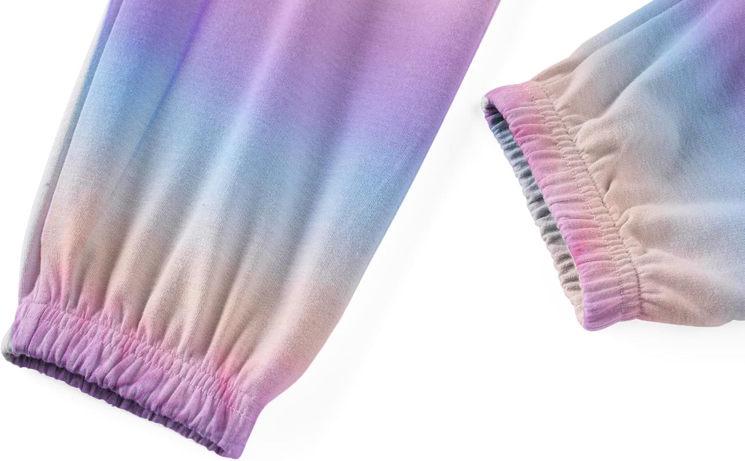 Arshiner 3 Piece Girls Jogger Set Sweatsuits Crop Sweatshirt Hoodie Adjustable Cami Top and Sweatpants - Image 8