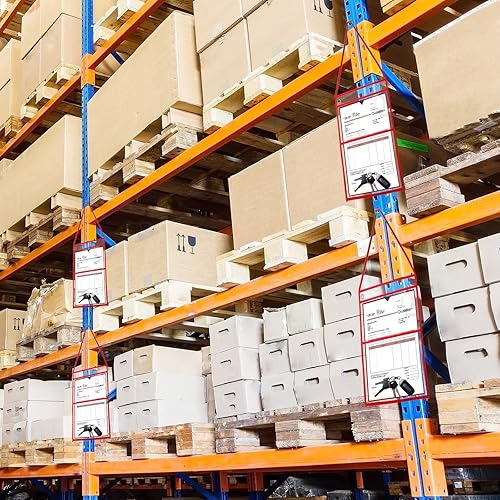 Vista 12 de Epakh Paquete de 30 soportes para boletos de tienda de 9 x 12 pulgadas, fundas de plástico para boletos de trabajo, fundas de pedido de reparación