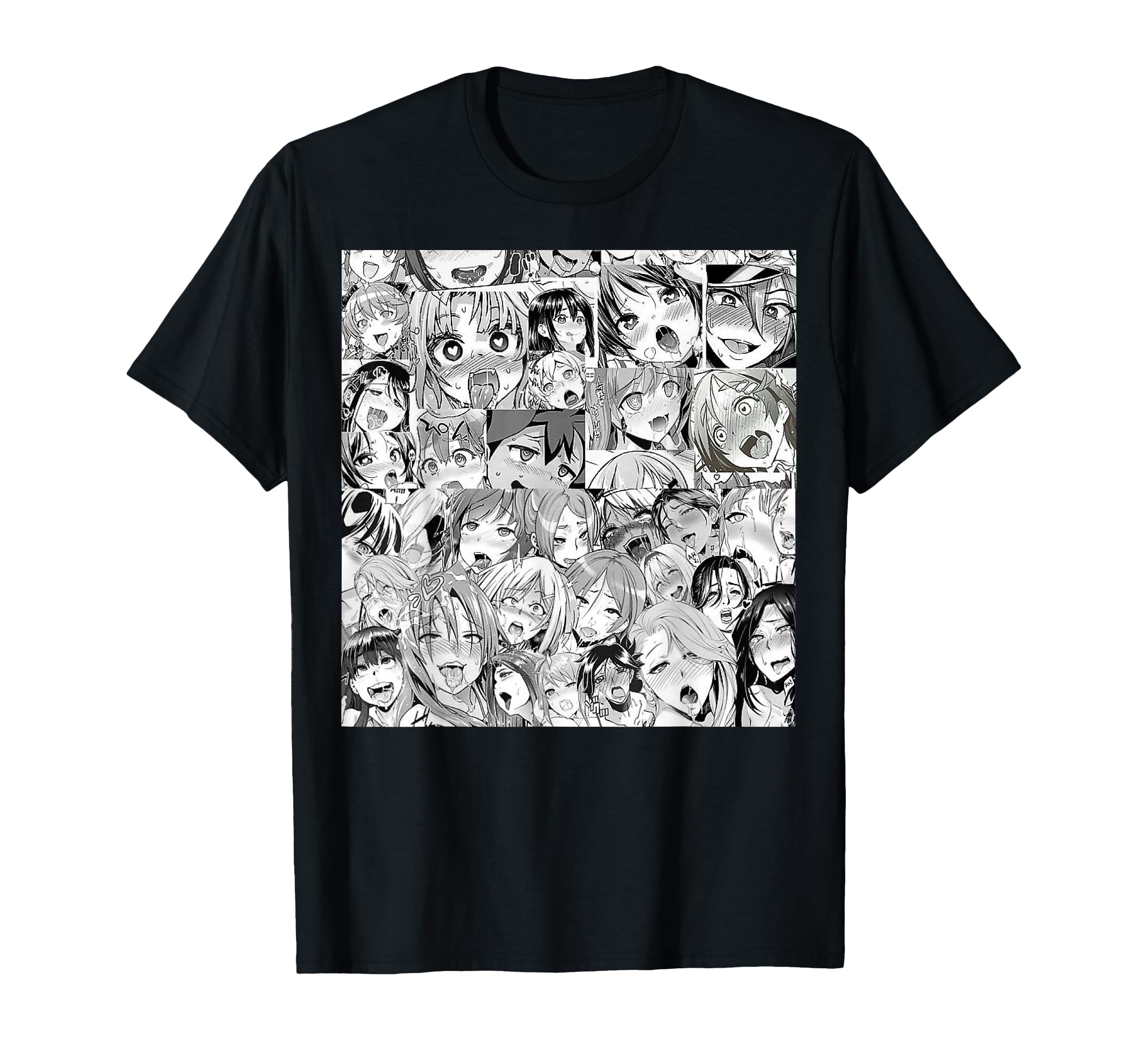 Ahegao Otaku Anime Dripping Drooling Anime Weeb Love T-Shirt T-Shirt
