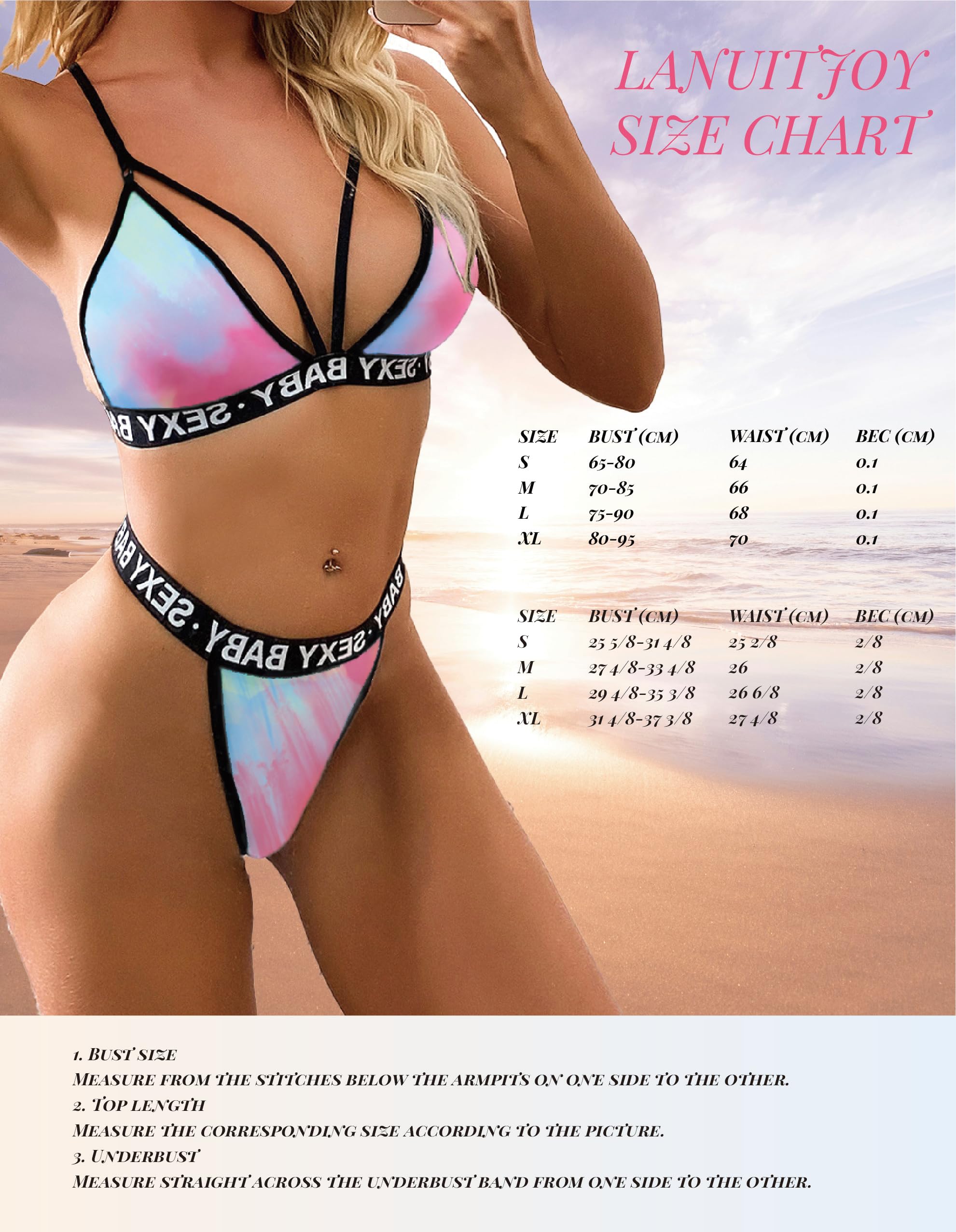 Lingerie for Women Plus Size Letter Print Matching Bra and Panty Sets Sexy Plus Size Lingerie Sexy Bra and Panty Sets: Large Mixed Color