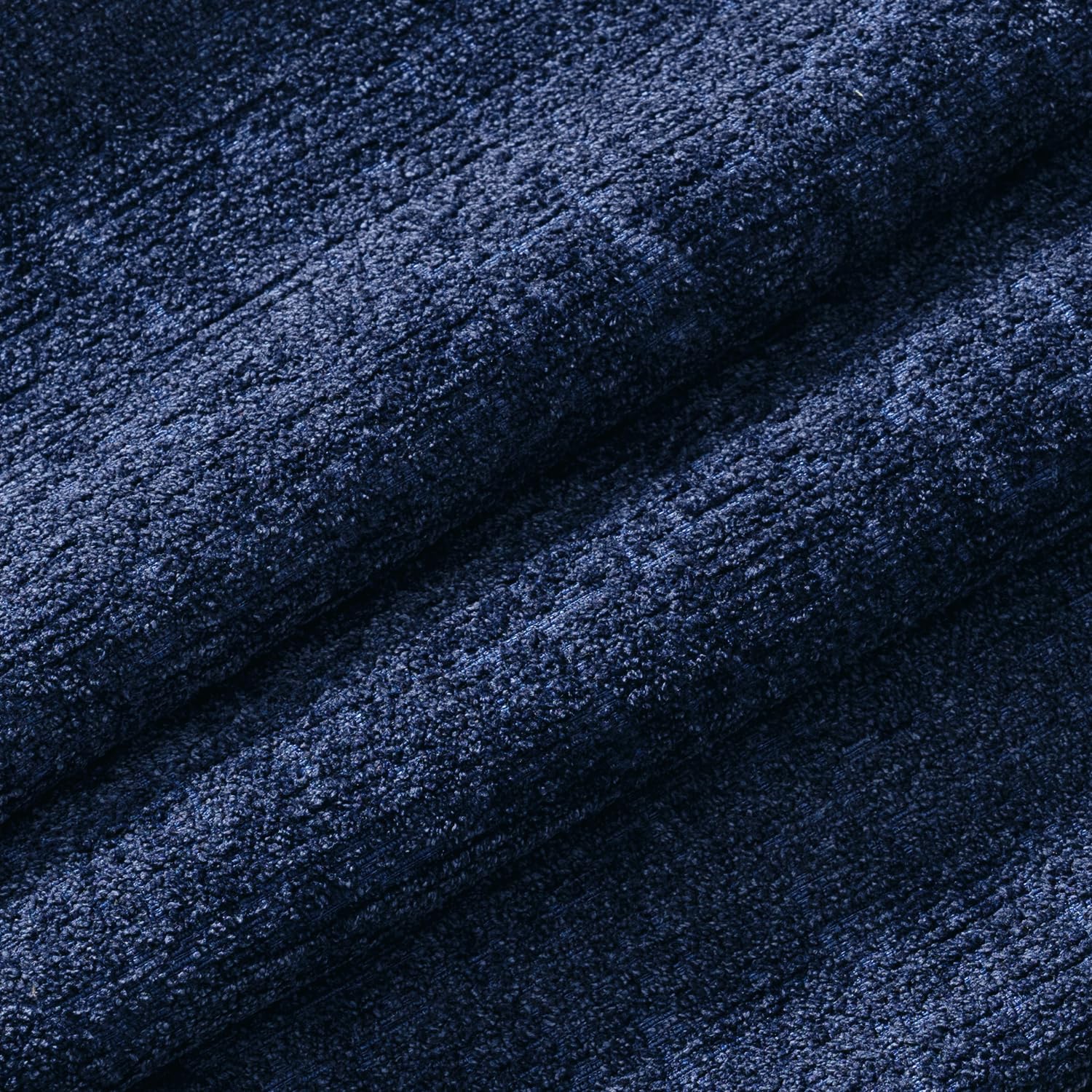 MIULEE Decorative Throw Pillow Covers 18x18 Pack of 2 Navy Blue Couch Pillow Covers Soft Cozy Textured Chenille Pillowcases for Home Decor Sofa Living Room Cushion Bedroom — view 2