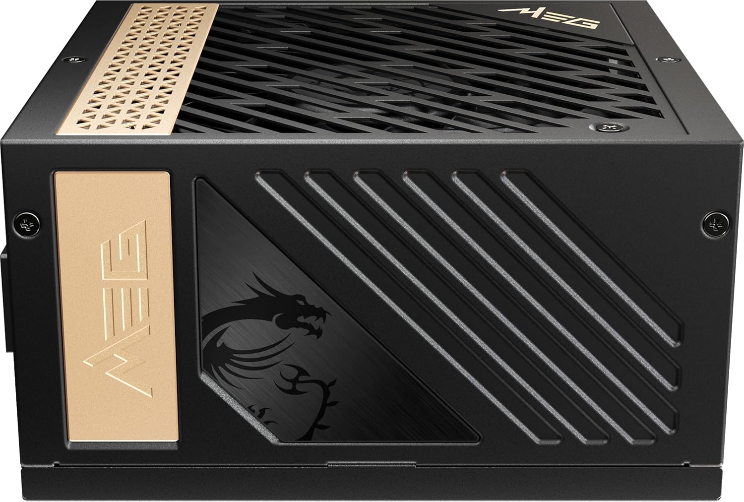 MSI MEG Ai1300GS PCIE5, Fully Modular Gaming 1300W Power Supply, 80+ Platinum, Native 12V-2x6 Cable, 100% Japanese Capacitor, ATX 3.1 & PCIe 5.1 Ready, Low-Noise, Sleeve Cables, 10 Year Warranty