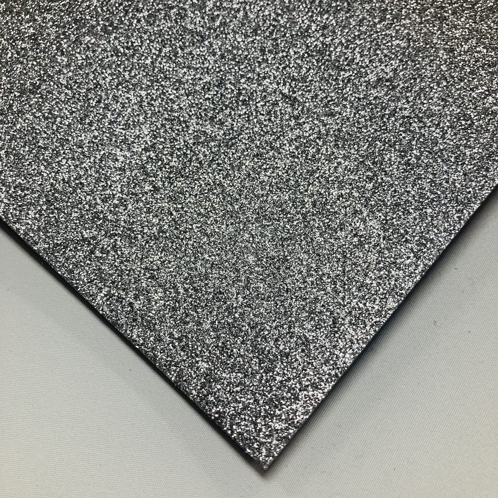 Kayes Textiles Glitter Felt A4 Sheet (Silver)