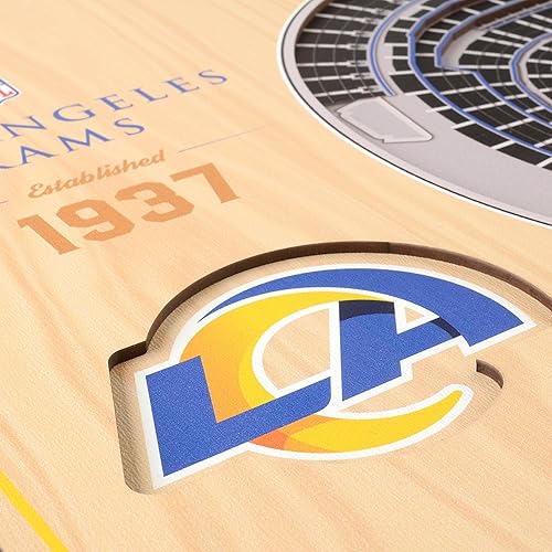 Vista 22 de YouTheFan Arte de pared de 5 capas con vista del estadio de la NFL