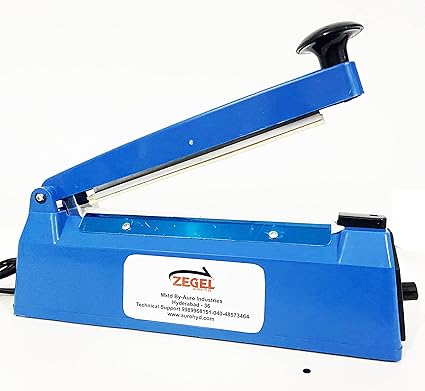 Sealing Machine,10 Inch (2500 mm), Made in India, Plastic Packing Machine, Plastic Bag Sealing Machine, Heat Sealer Machine, Plastic Sealing Machine, Vacuum sealing machine, Blue