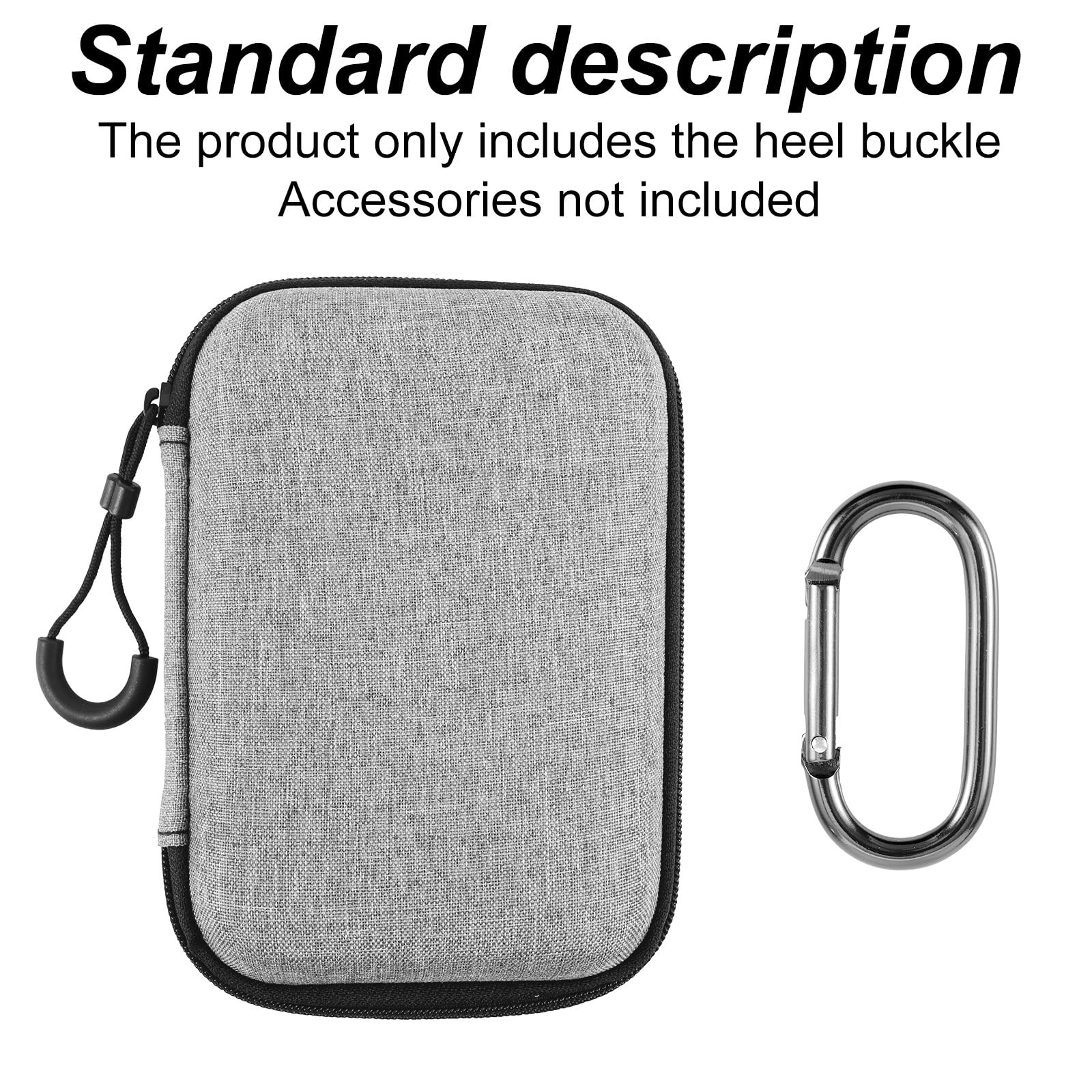 Étui de Protection PLAUD NotePin AI, Housse EVA Souple Portable avec Mousqueton Noir