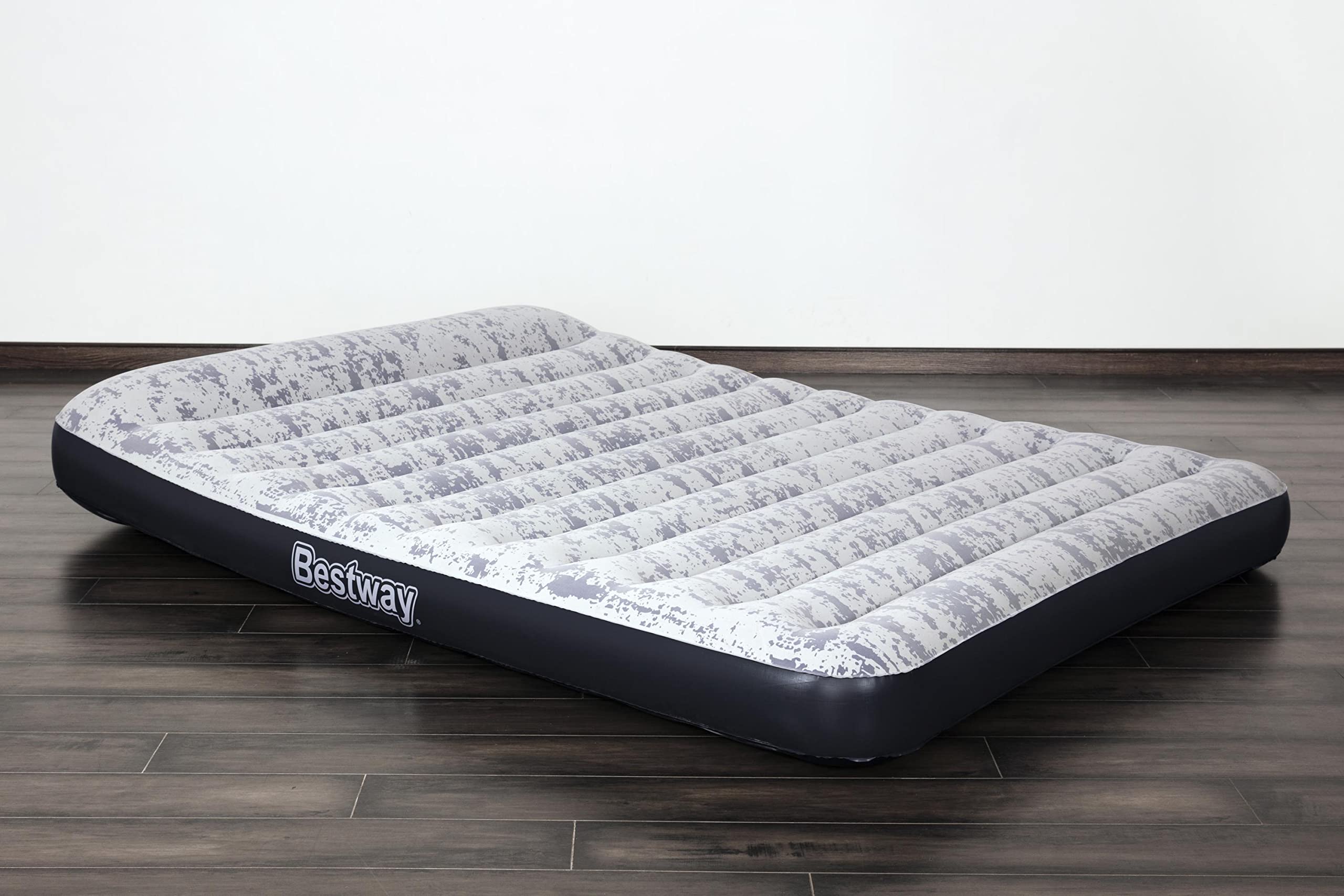 Bestway 67836 Materasso gonfiabile matrimoniale Fashion Flock Top da 2.03 m x 1.52 m x 12 m con pompa integrata