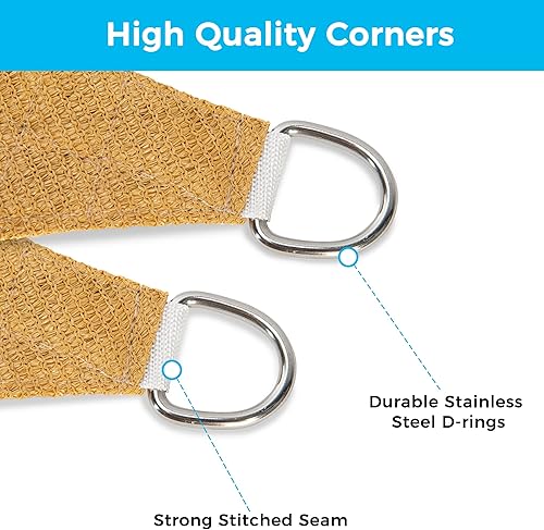 Miniatura 3 de LAUREL CANYON Toldo rectangular de 6 x 10 pies para patio al aire libre, color amarillo