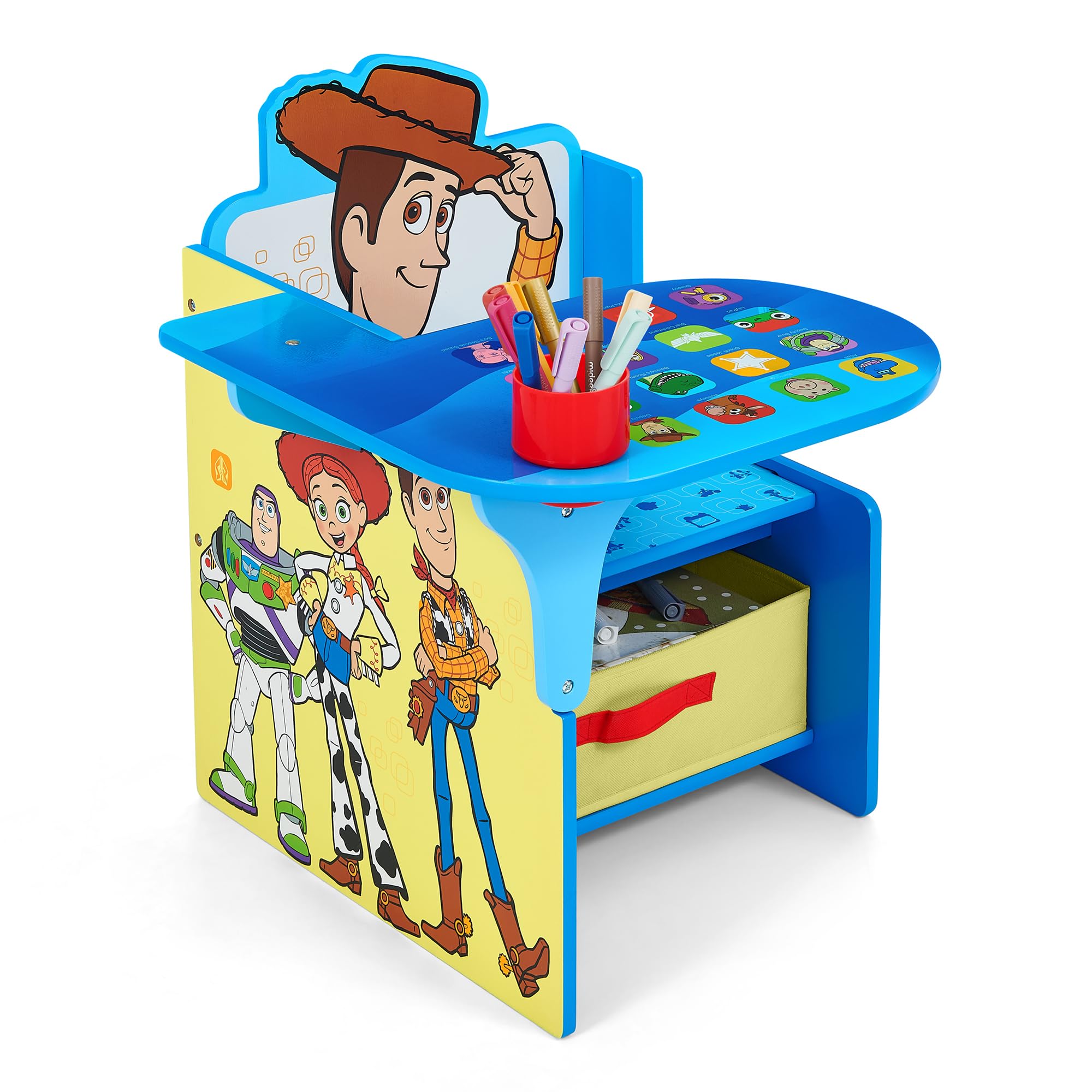 Delta Children Chair Desk with Storage Bin, Toy Story 5
