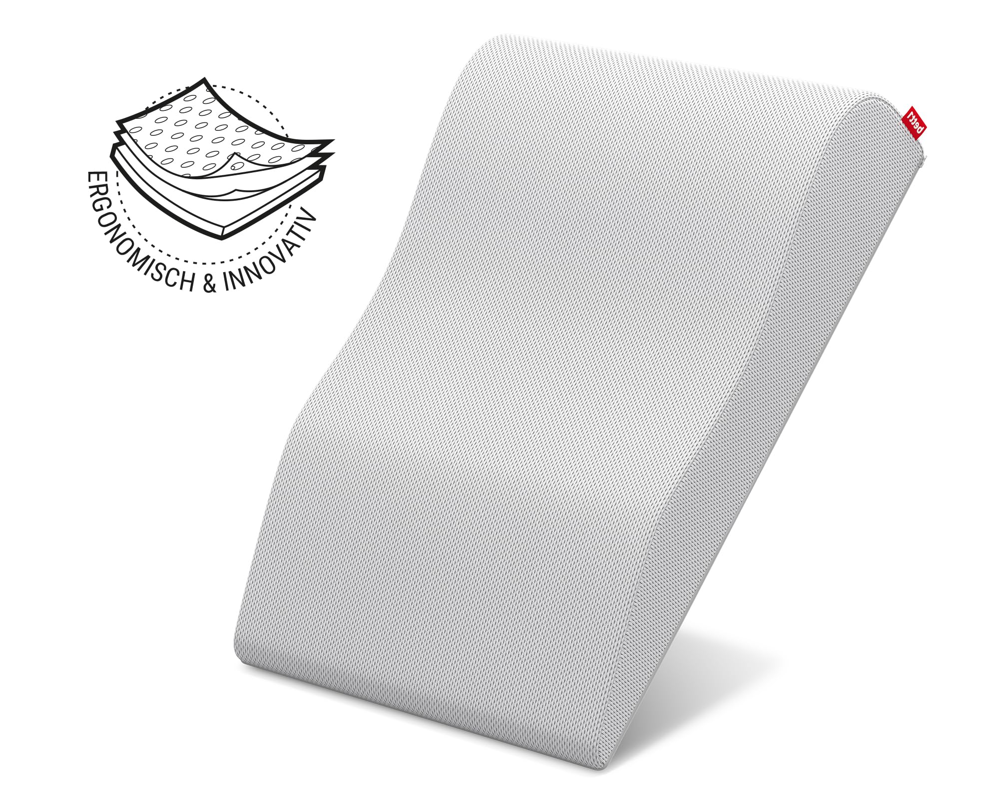 bett1 Bodyguard Venenkissen | Zum Hochlegen schwerer Beine, ergonomisch geformt, spürbare Entlastung für Waden und Oberschenkel, Bezug waschbar bei 60 °C