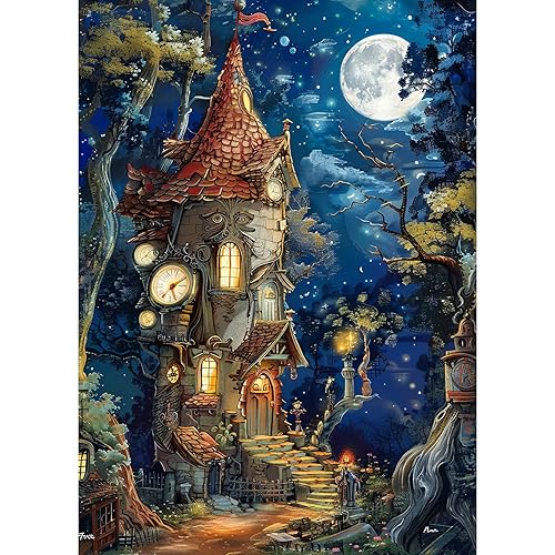 TangComplete - Ancient Castle Puzzles for Adults 1000 Pieces, Jigsaw Puzzles for Adults 1000 Piece, Challenging Game Toys, Impossible Puzzle, Family Decoration Puzzle
