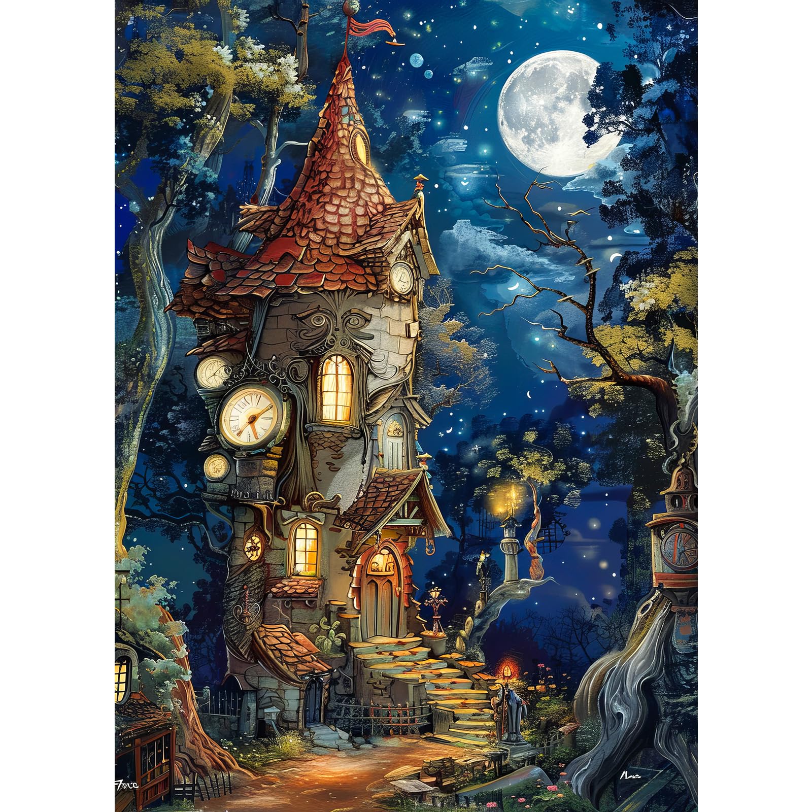 Ancient Castle Puzzles for Adults 1000 Pieces, Jigsaw Puzzles for Adults 1000 Piece, Chal…