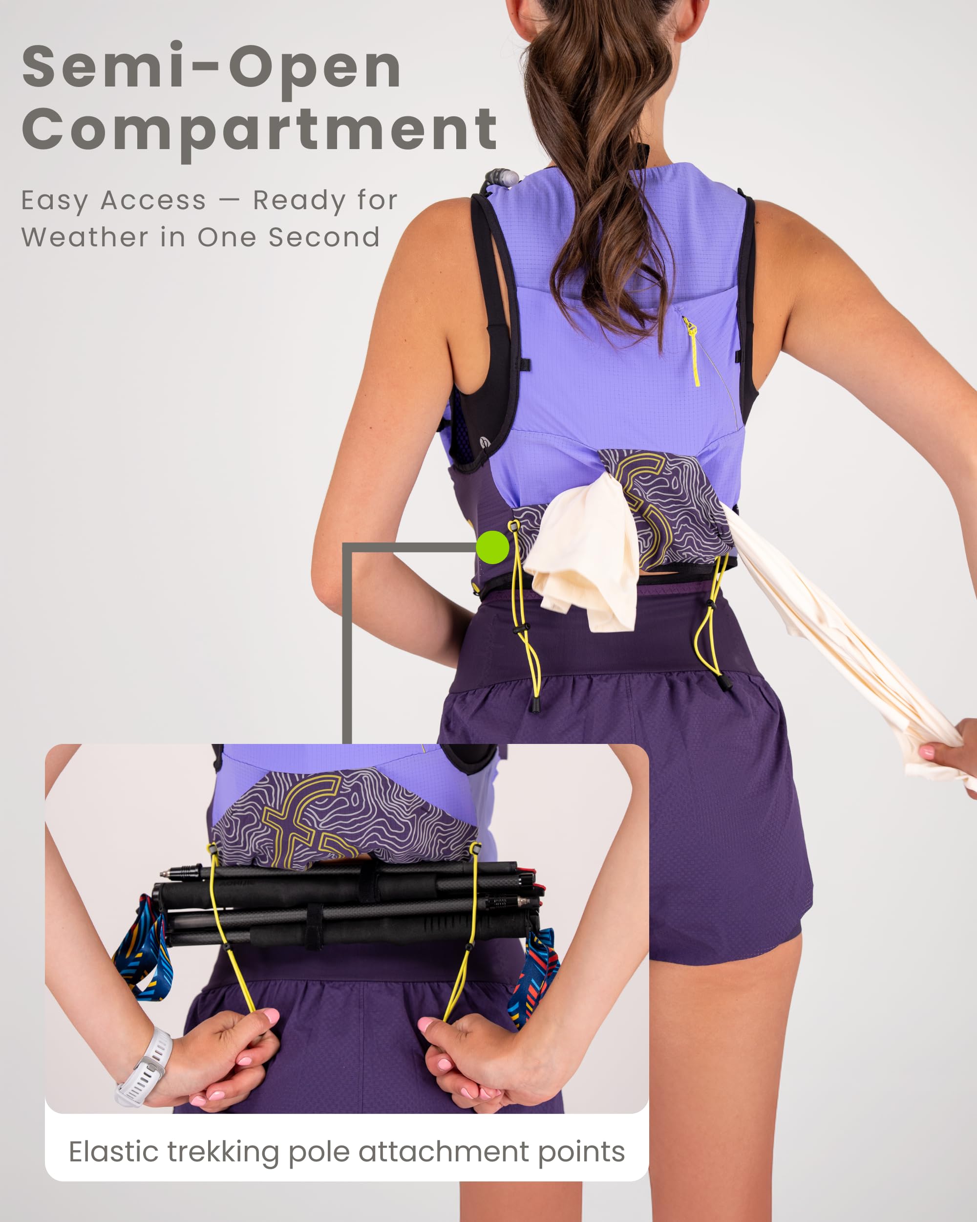 FlipBelt Tahoe Gilet d'hydratation Rose Blush XS