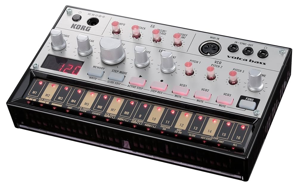 KORG シンセサイザー VOLCA-BASS KORG Volca-Bass : Amazon.pl: Instrumenty muzyczne