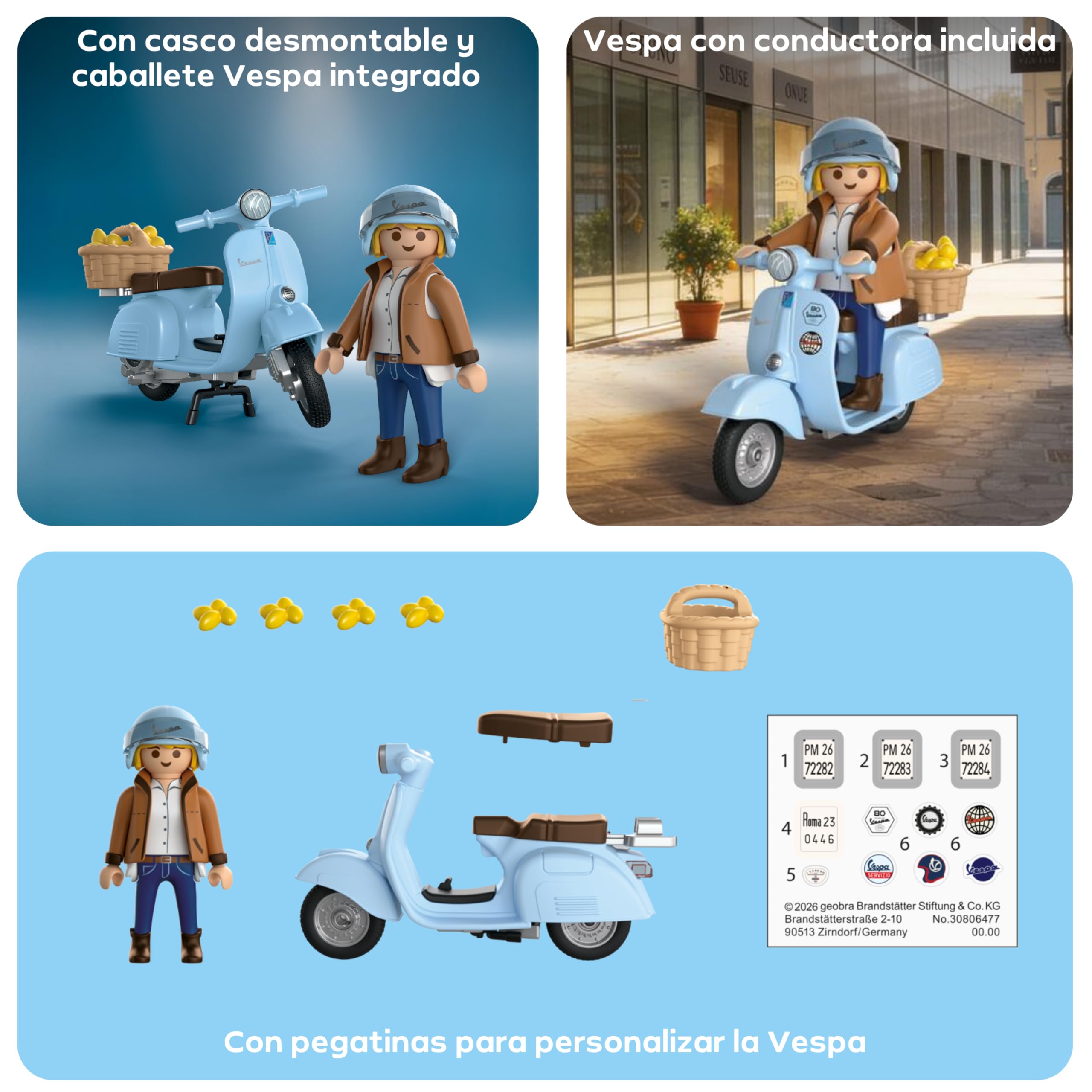 PLAYMOBIL | Vehículos | 80 años de Vespa: Estilo icónico