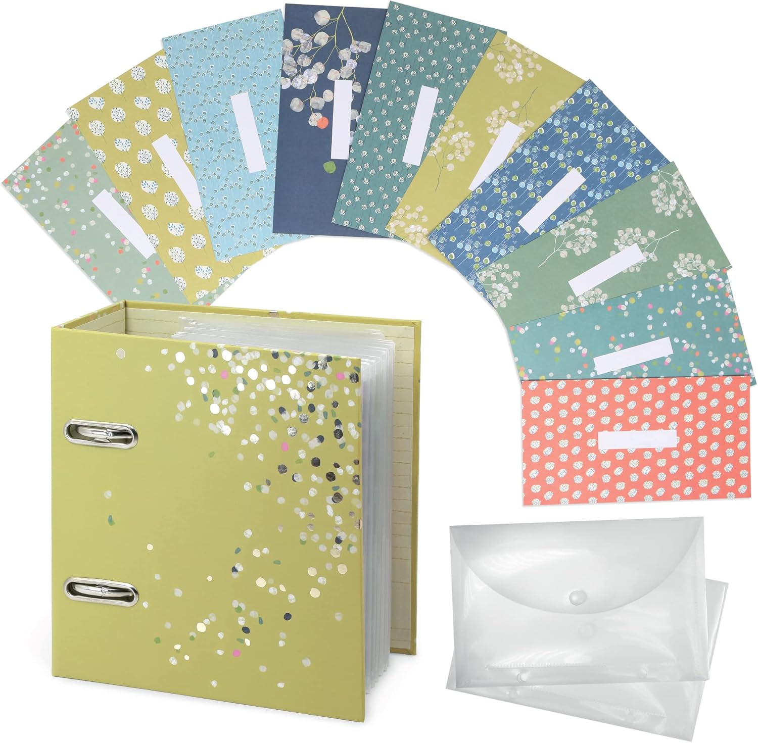 Boxclever Press Cash Binder with Envelopes. Includes Money Binder for