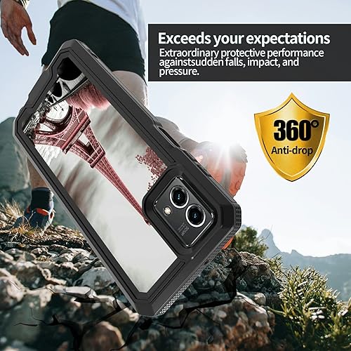 Miniatura 3 de Rossy Funda para teléfono Motorola Moto G Stylus 5G 2023 con patrón de torre Eiffel de París rosa para mujeres y hombres, híbrida de doble capa,