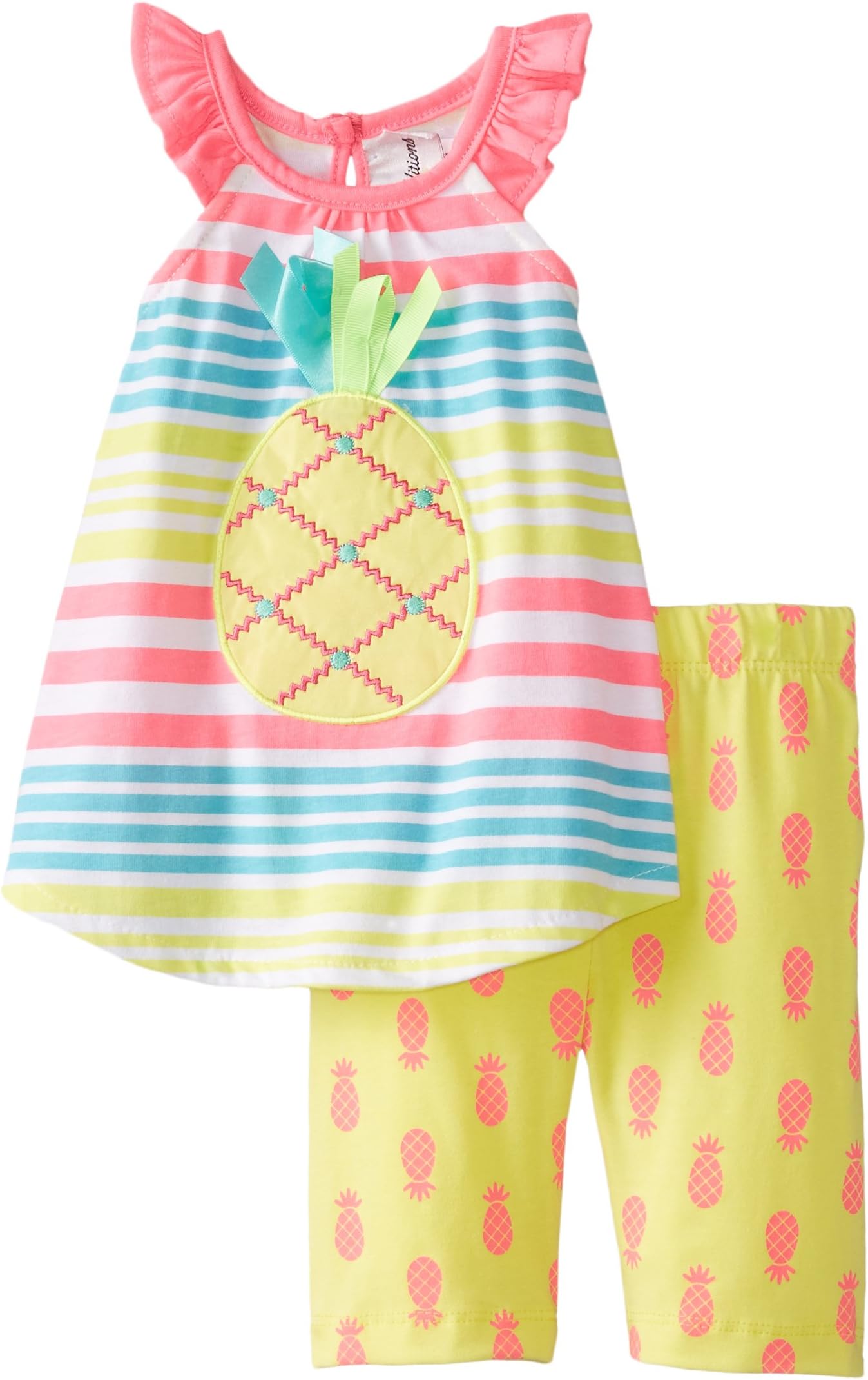 Baby Girls' Pineapple Striped Short Set