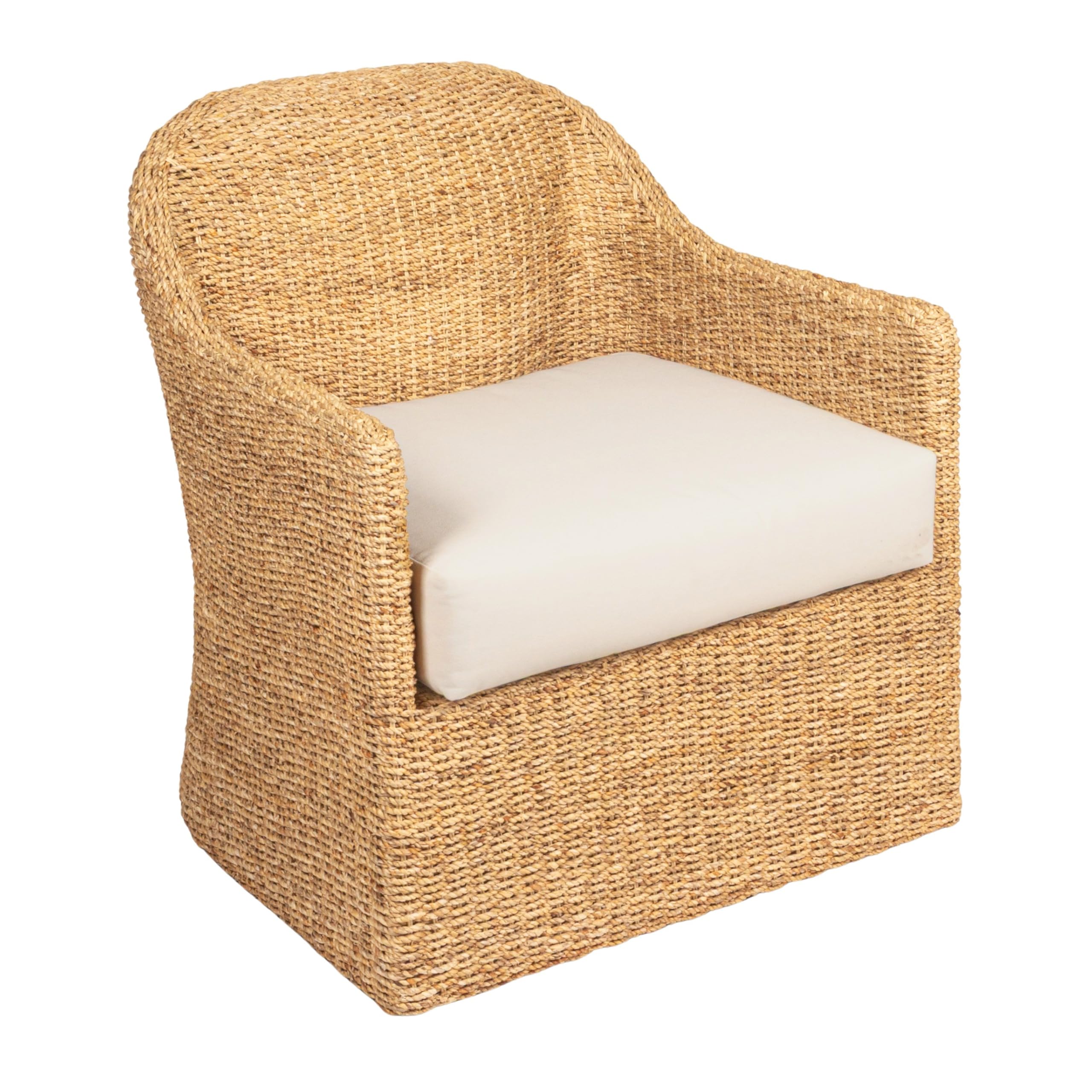 家具 Water Hyacinth vintage Chair Amazon.com: Creative Co-Op Woven Water Hyacinth and Acacia Wood
