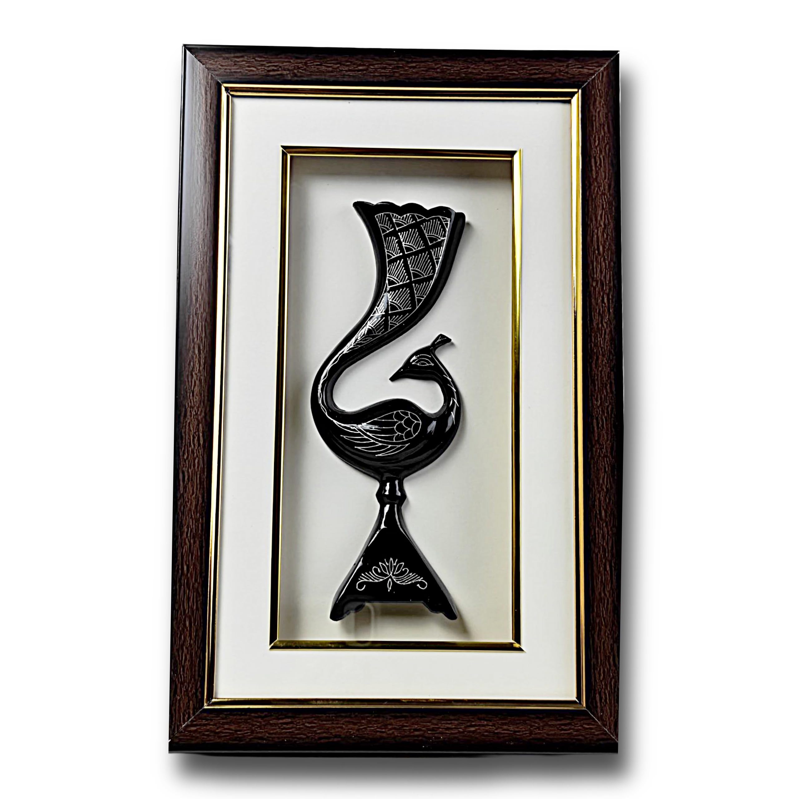 RUSTIQUE WONDERS INDIAN HANDICRAFTS Handcrafted Bidri Art Peacock