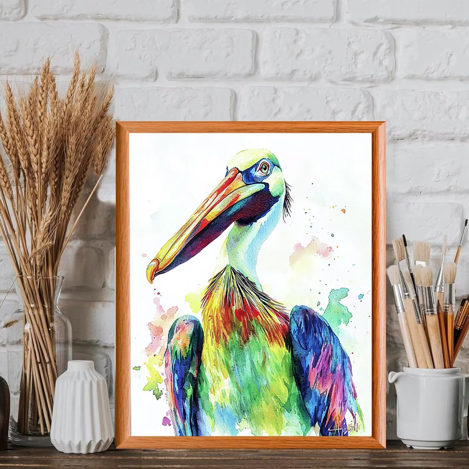 WEISHIWE Dipingere con i Numeri Adulti Pellicano, 60x80cm s-939